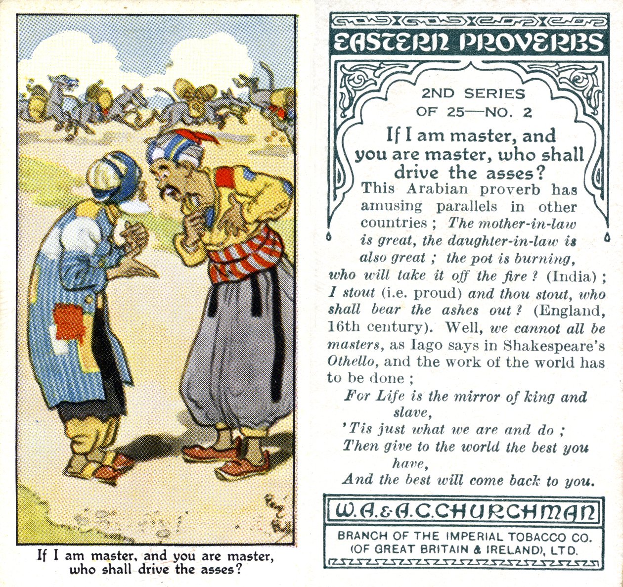 Si yo soy el amo, y tú eres el amo, ¿quién conducirá los asnos?, 1932 de René Bull