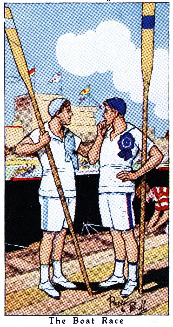 La carrera de botes, 1936 de René Bull