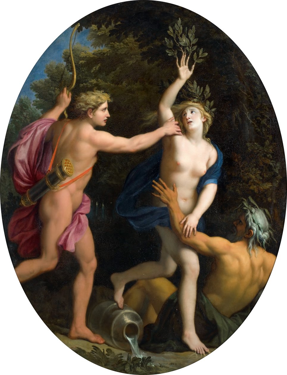 Apolo y Dafne de René Antoine Houasse