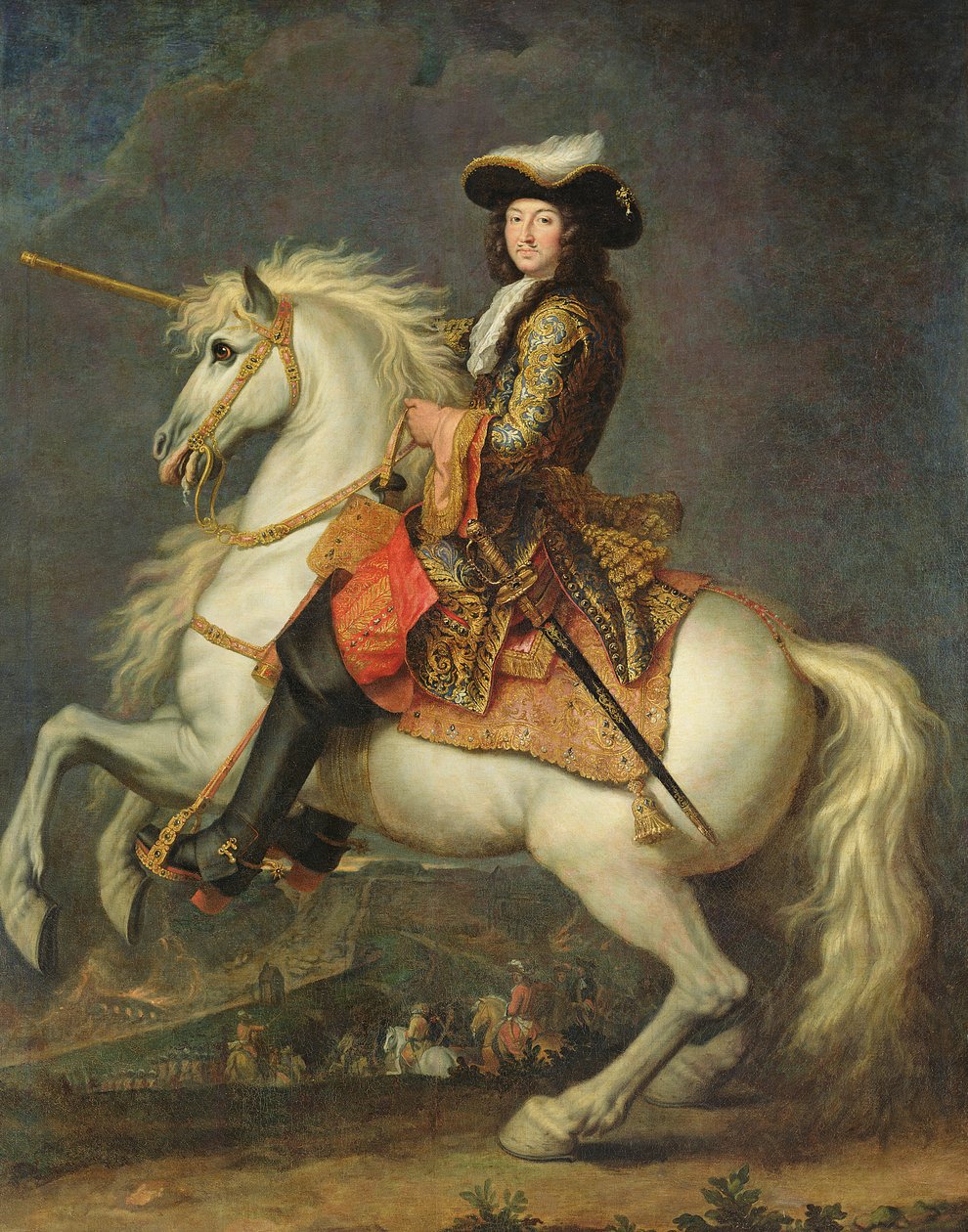 Retrato ecuestre de Luis XIV (1638-1715) de René Antoine Houasse