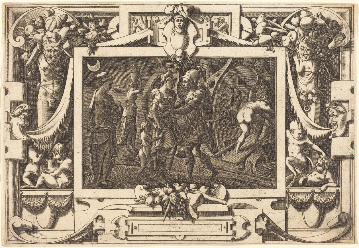 Medea embarca con Jason de René Boyvin after Leonard Thiry
