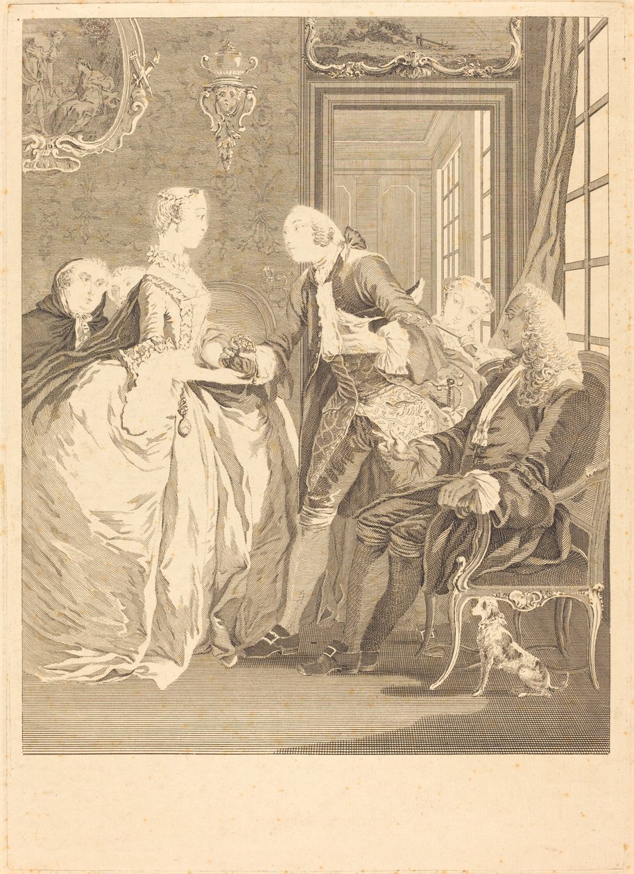 El acuerdo del matrimonio de René Gaillard after Charles Eisen