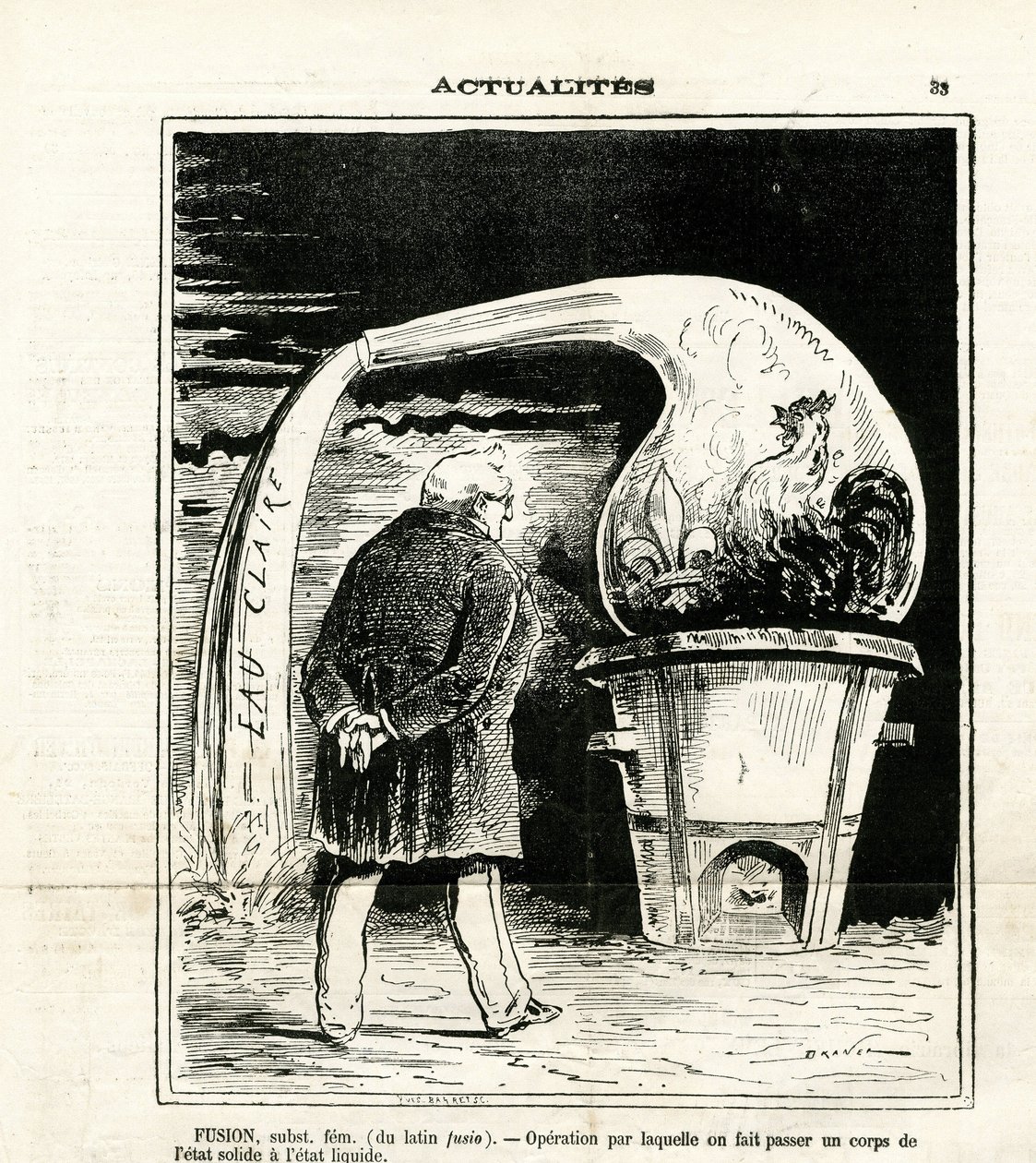 Ilustración de Jules Renard Draner (1833-1926) en Le Charivari de Renard Jules Draner