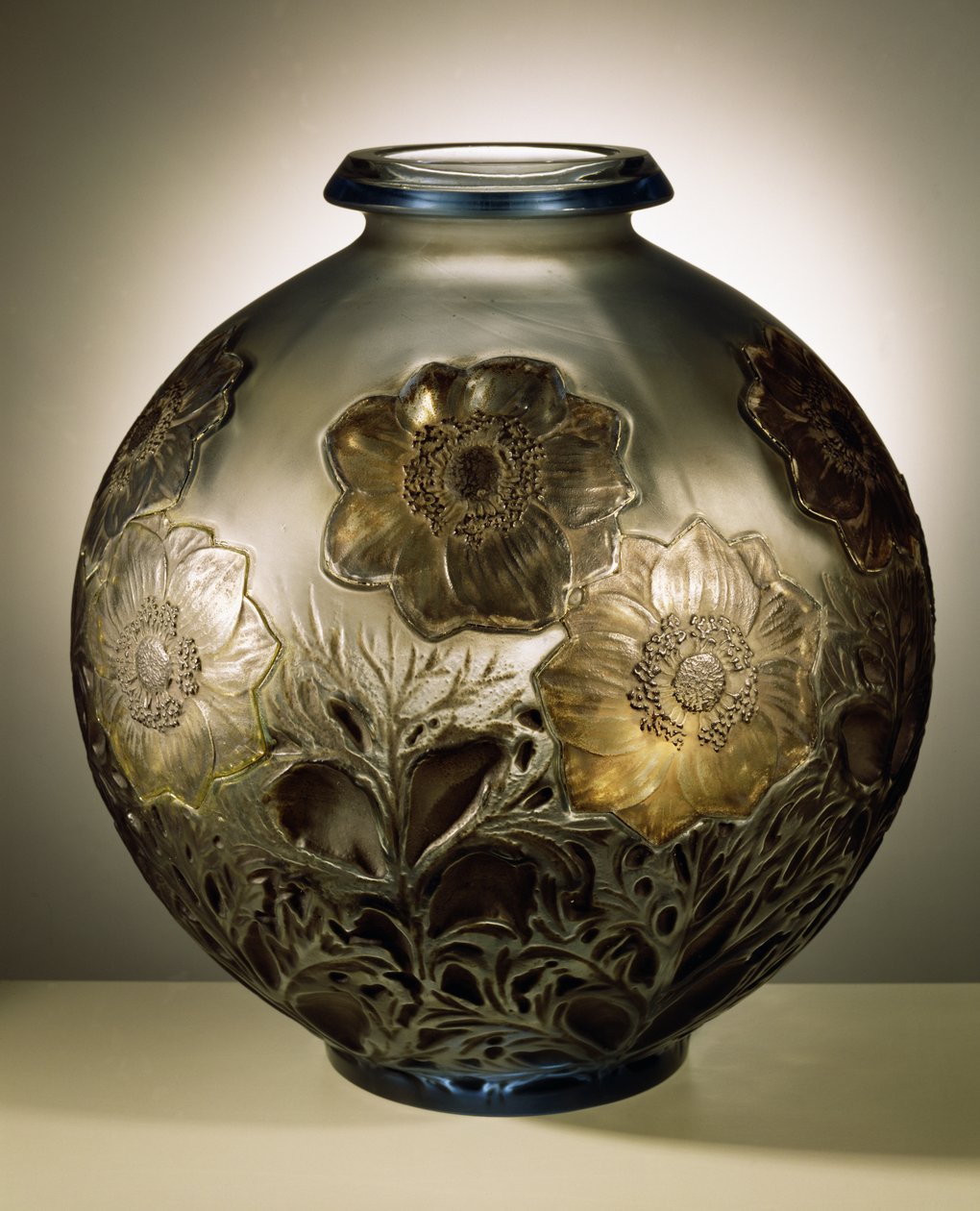 Jarrón de anémonas, 1913 de Rene Jules Lalique