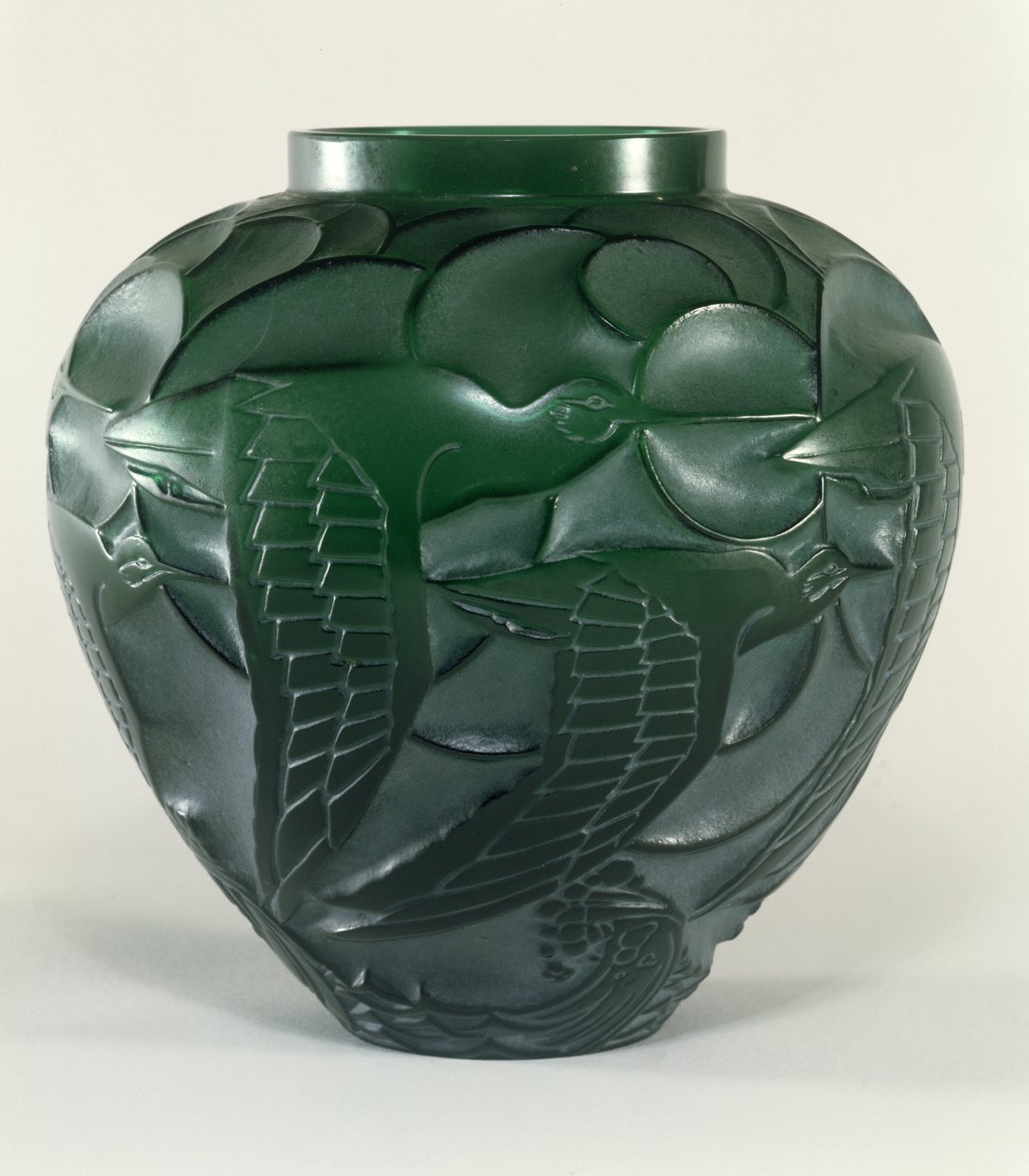 Jarrón de zarapito, 1931 de Rene Jules Lalique