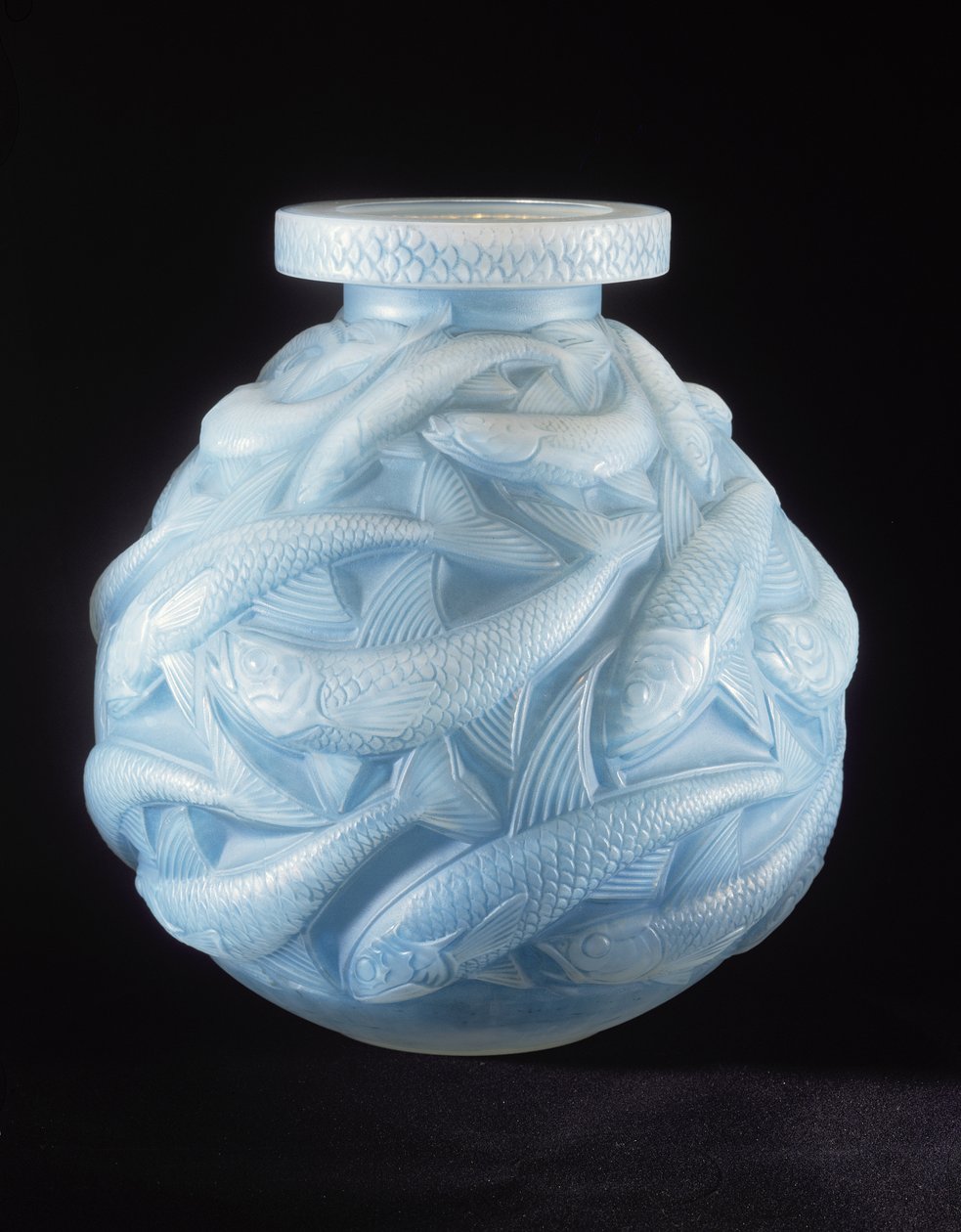 Jarrón de salmón, 1928 de Rene Jules Lalique