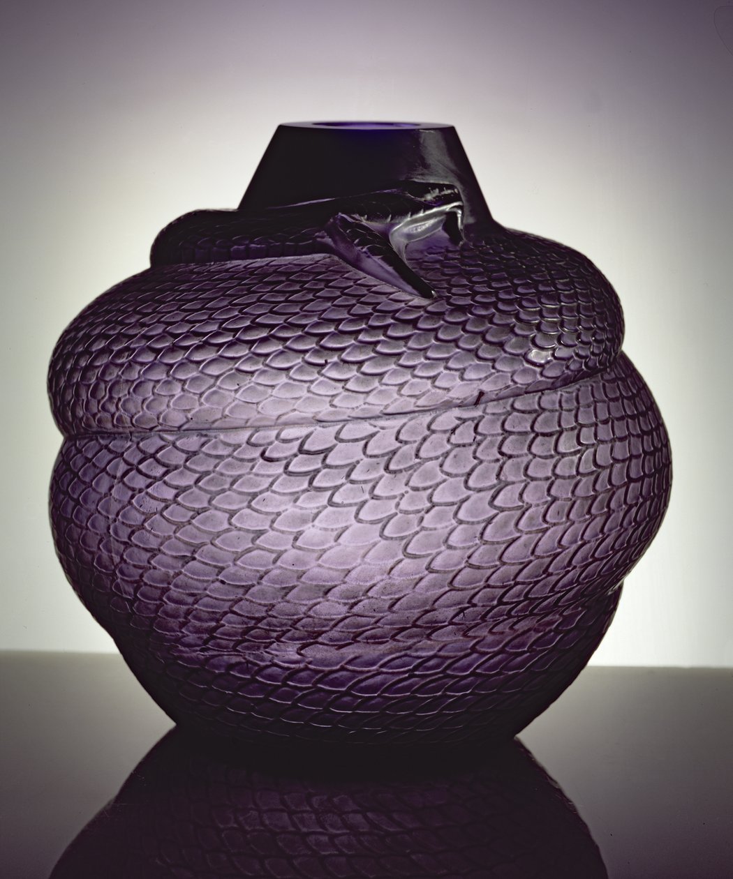Jarrón de serpiente, 1924 de Rene Jules Lalique