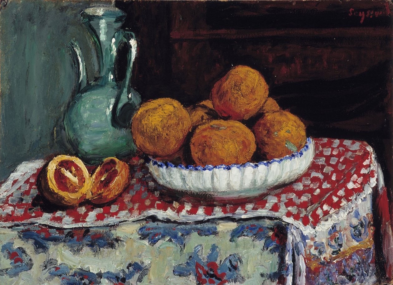 Bodegón en la jarra Pintura de René Seyssaud (1867-1952) 1909 Mención obligatoria: Colección fondation regards de Provence, Marsella de Rene Auguste Seyssaud