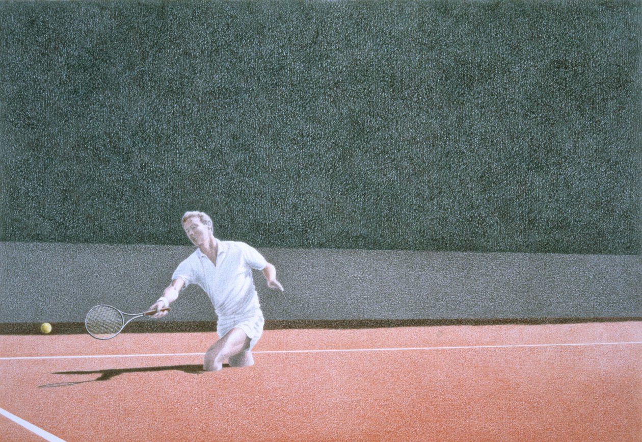 Tenis de grava de Rene Boin