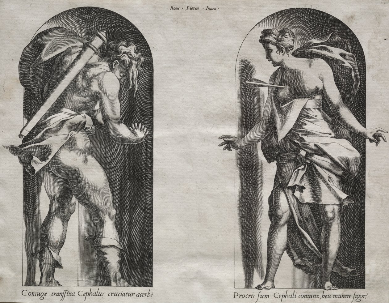 Cephalus and Procris in two Niches de Rene Boyvin