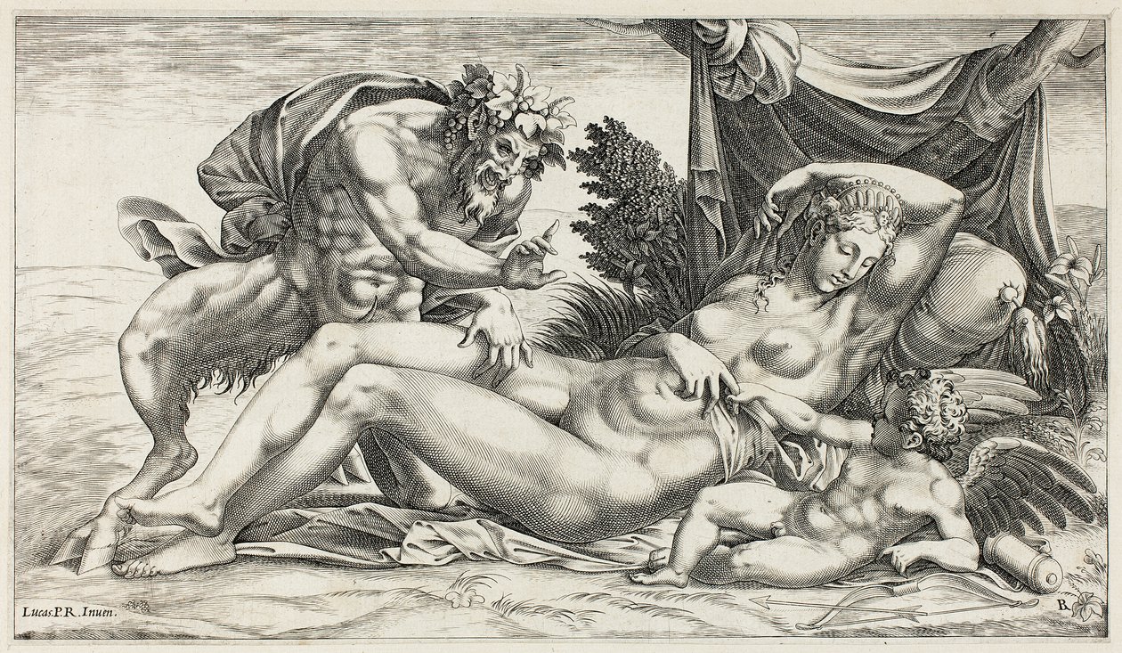Júpiter y Antíope de Rene Boyvin
