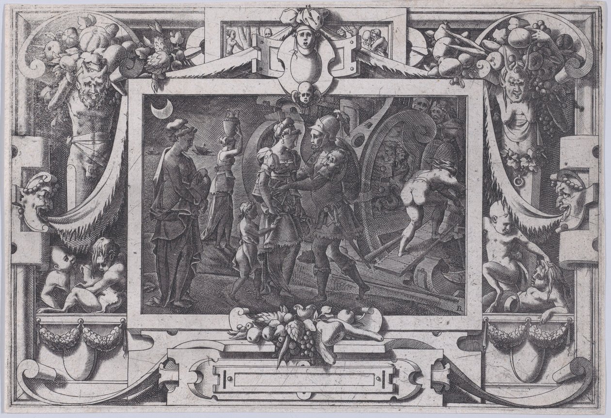 Medea embarca con Jason, 1563 de Rene Boyvin