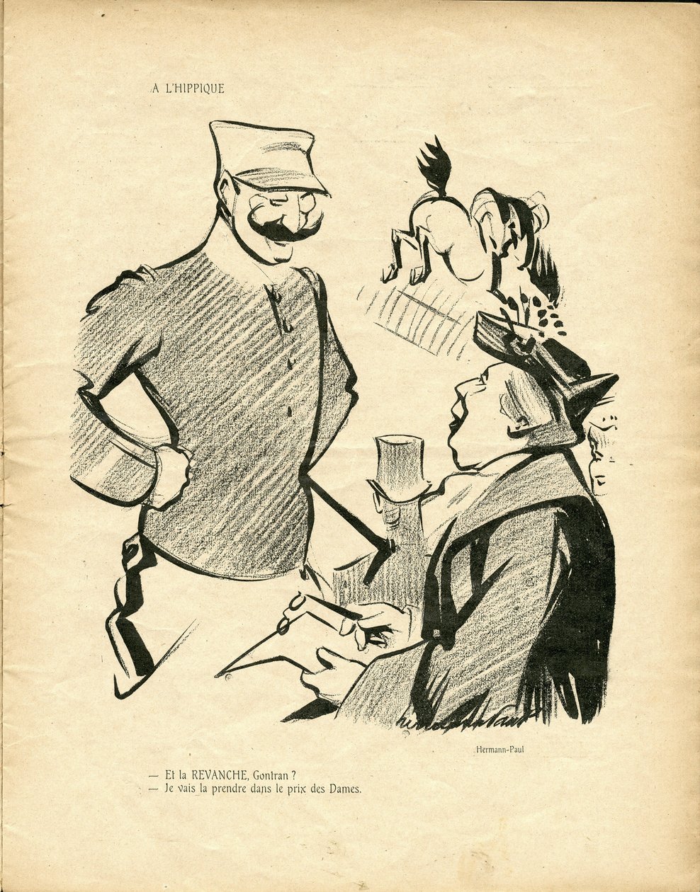 Ilustración de Hermann-Paul (1864-1940) en El pato salvaje de Rene George Hermann Paul