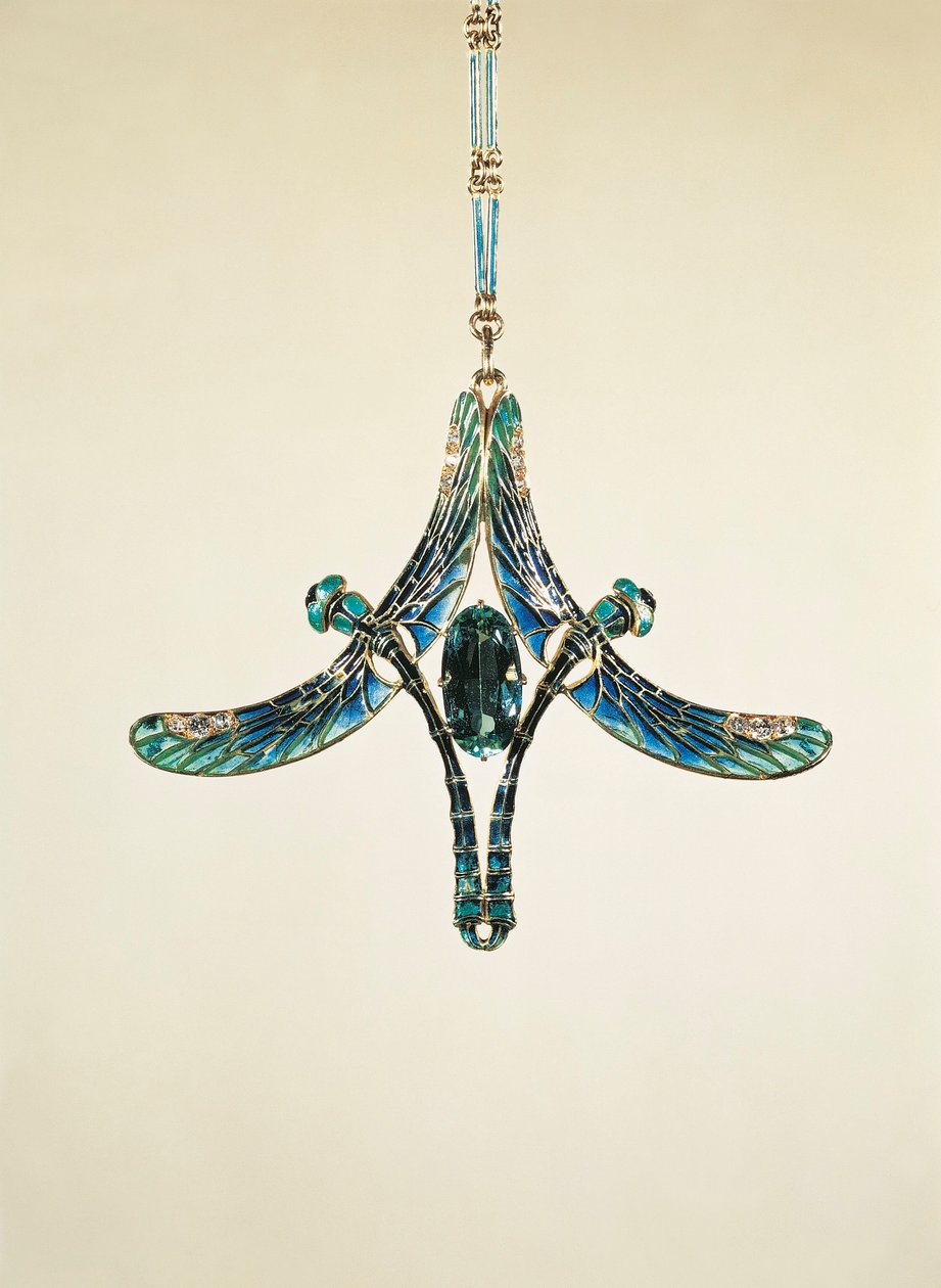 Colgante de libélula (oro y esmalte) de Rene Jules Lalique
