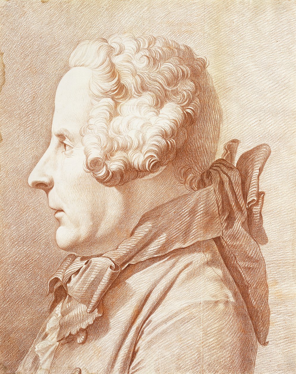 Retrato de Monsieur Hertault de Lienay, de Perfil, girado a la Izquierda de Rene Michel Slodtz