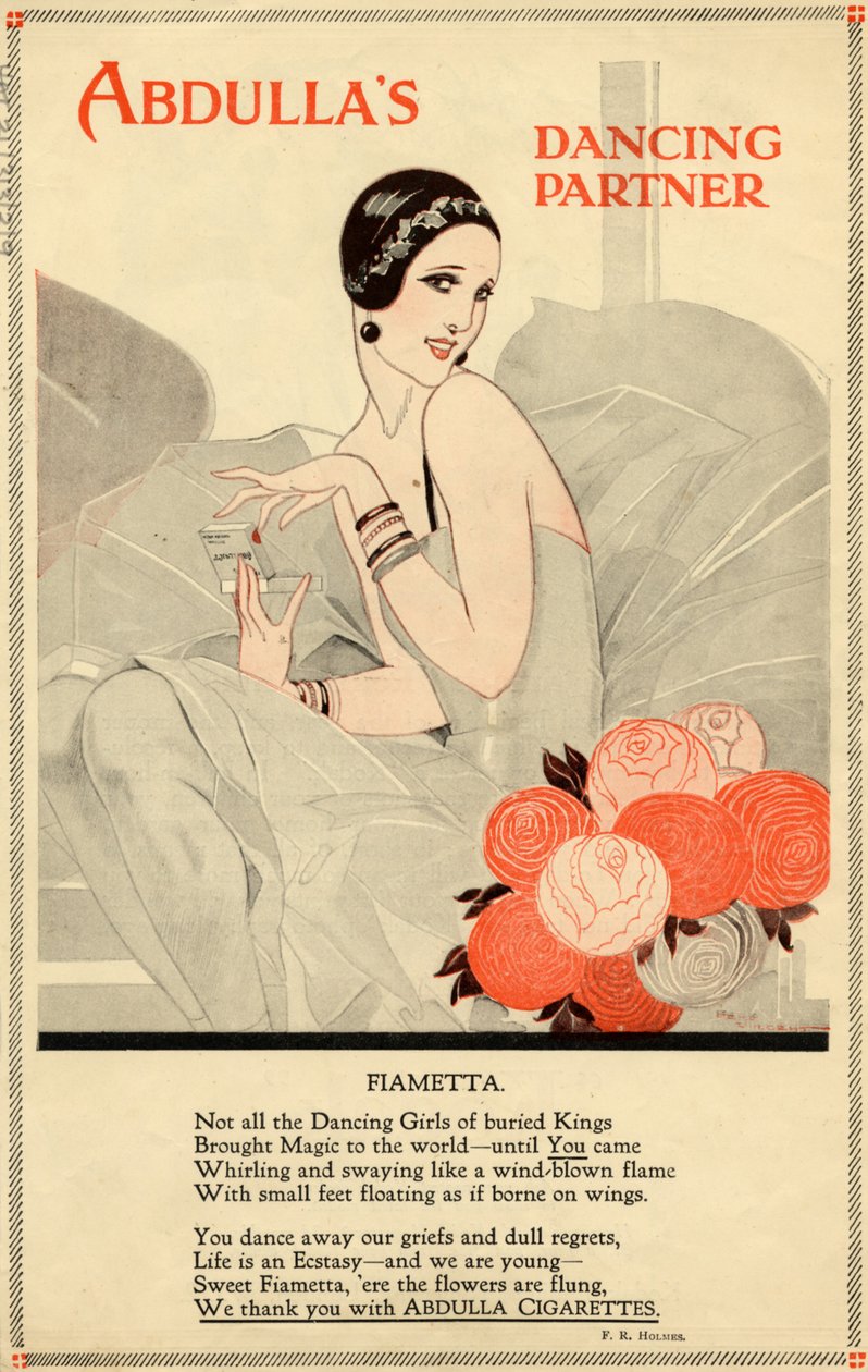 Cigarrillos Abdulla, años 1920 de Rene Vincent