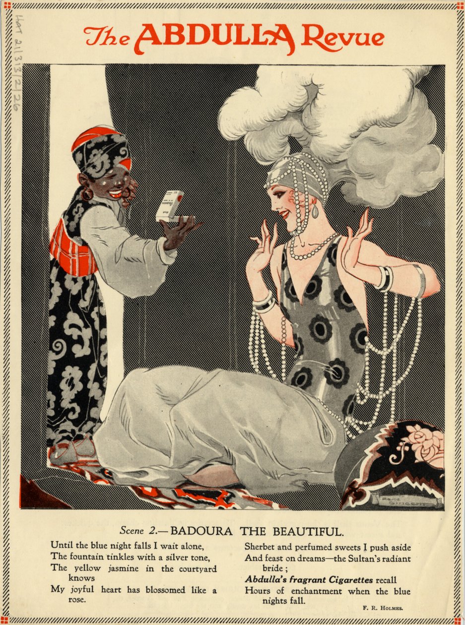 Cigarrillos Abdulla, década de 1920 de Rene Vincent