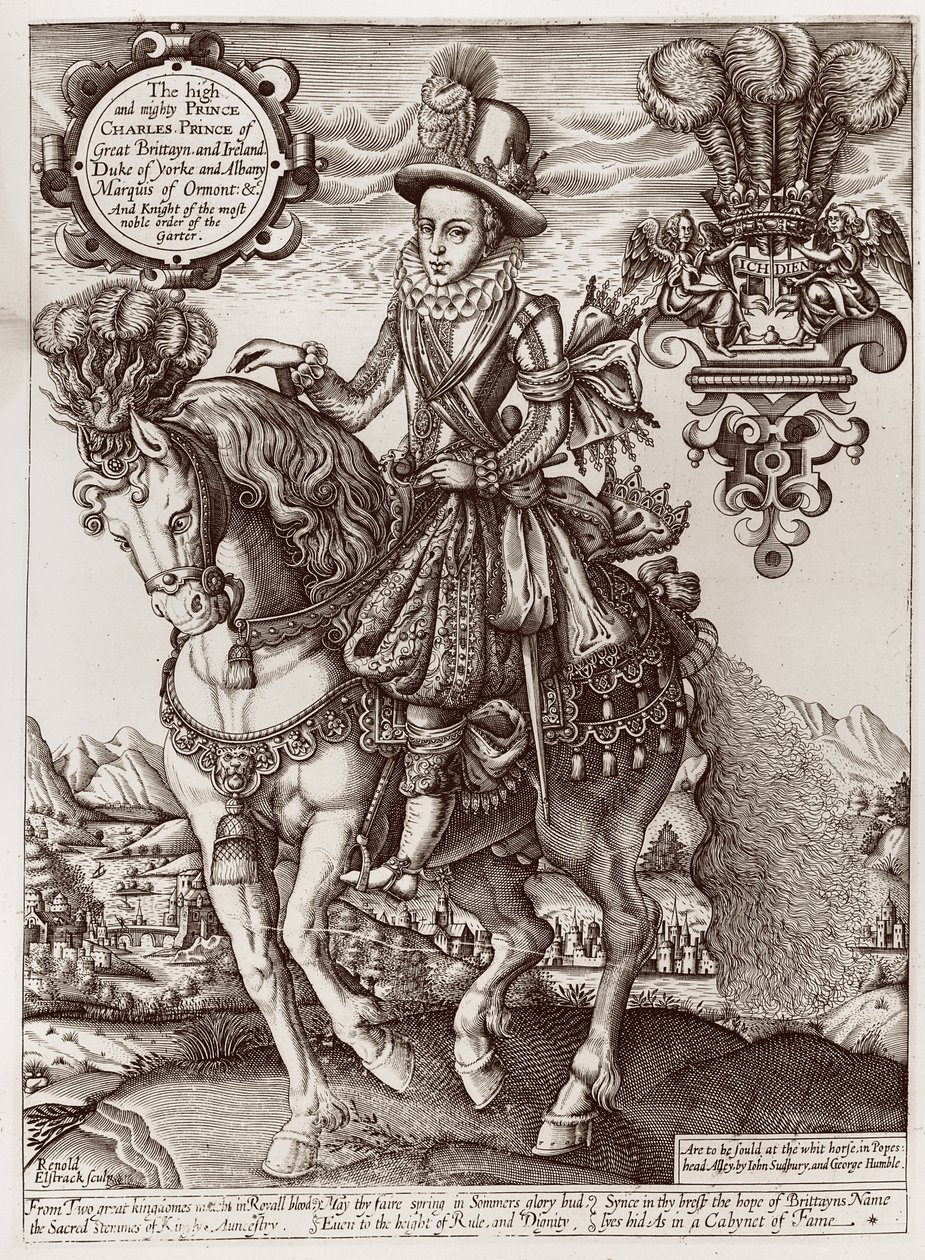 Carlos I como Príncipe de Gales a caballo, de 