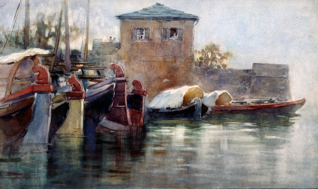 Siesta en Comballi (muelle en el Lago de Como) de Renzo Weiss