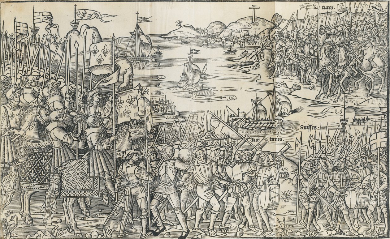 Ilustración de Peregrinatio in terram sanctam Viaje a Tierra Santa de Bernhard von Breidenbach de Reuwich