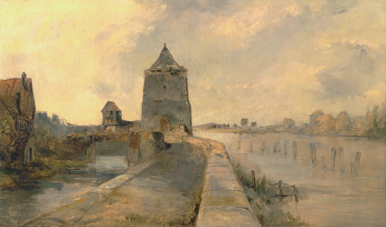 El Rin en Constanza (Konstanz-am-Rhein) de Rev. Edward Thomas Daniell