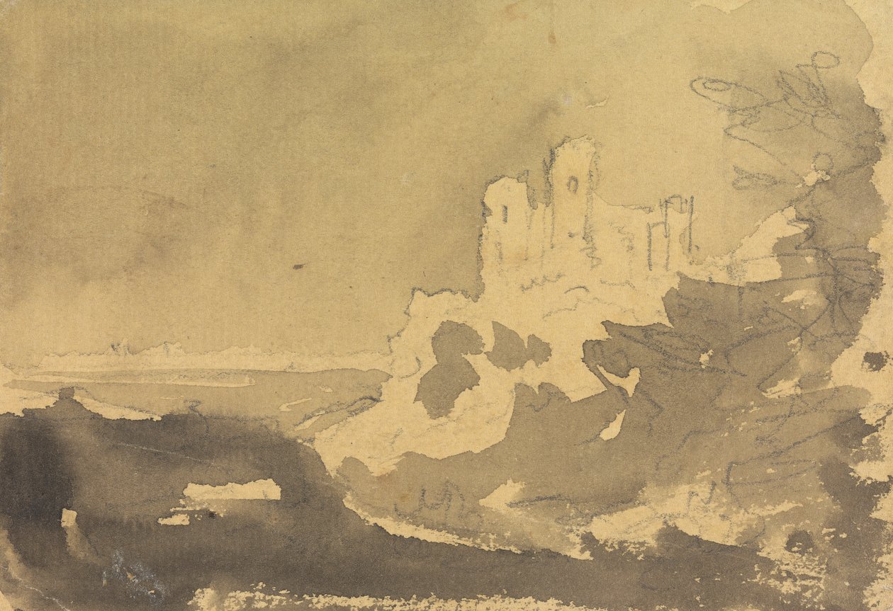 Un castillo al borde de un lago de Rev. William Gilpin