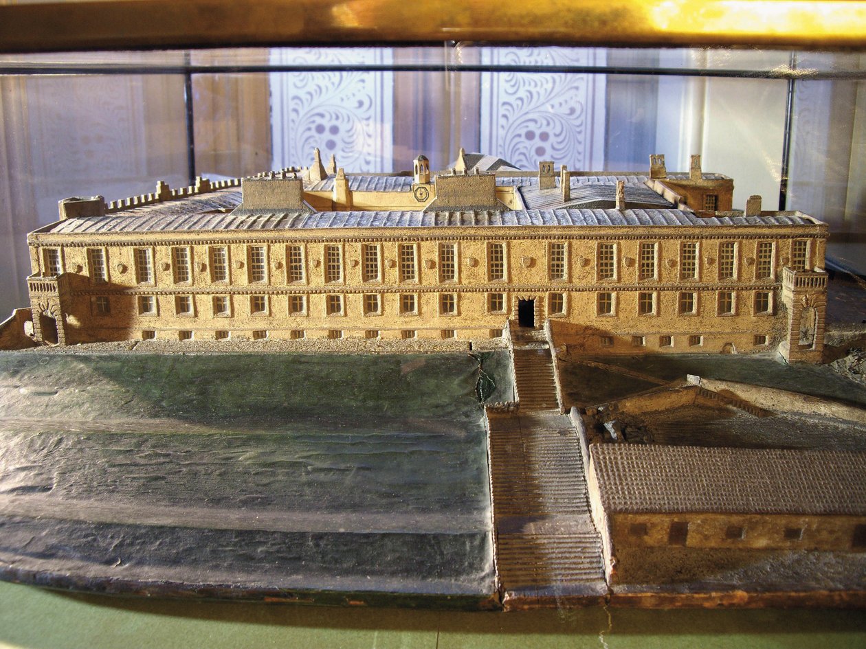Modelo del castillo de Carlos II, 1799 de Revd. William Mounsey