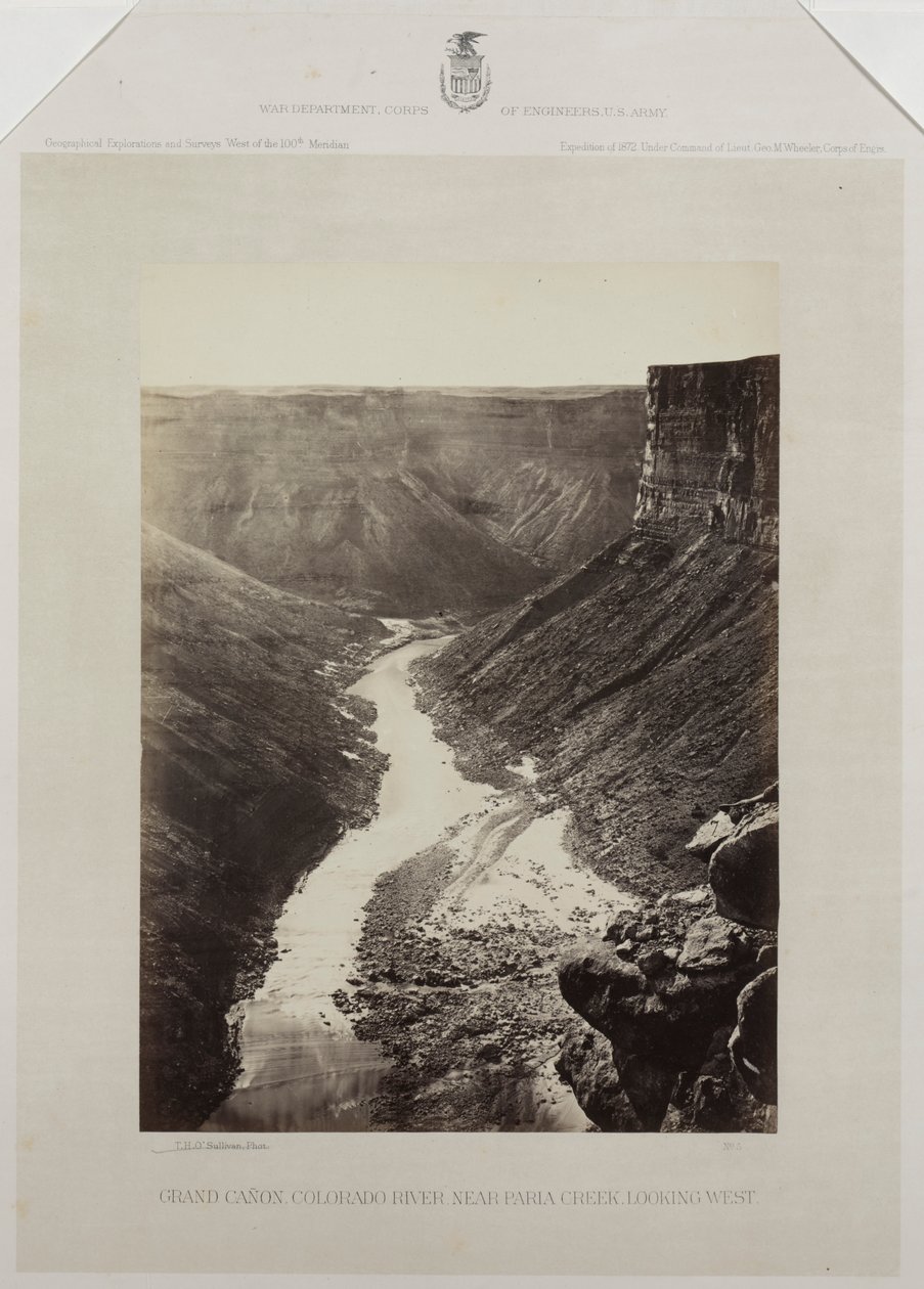 Grand Cañon, Colorado River, Mouth of Kanab Wash, Looking West de Reverend George Wilson Bridges