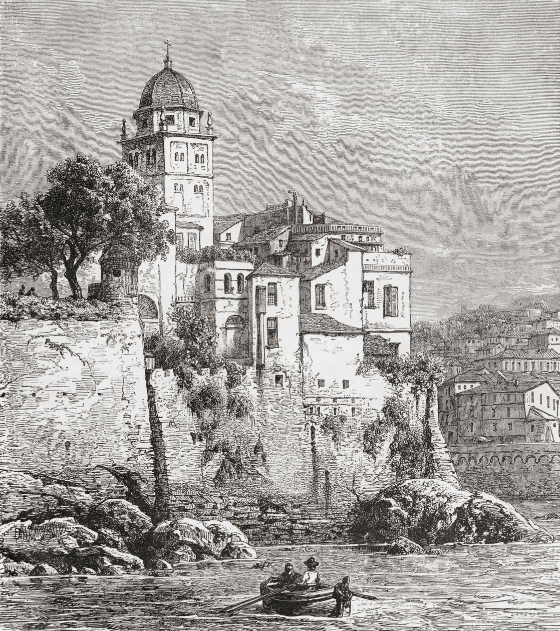 El Arsenal de Génova, norte de Italia, a finales del siglo XIX. De Italian Pictures by Rev. Samuel Manning, publicado hacia 1890. de Reverend Samuel Manning