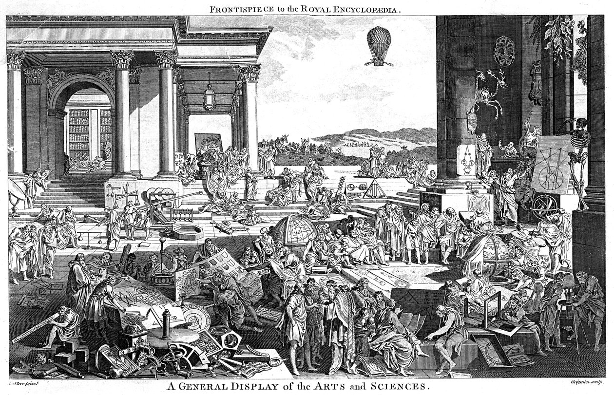 Una exhibición general de artes y ciencias, 1790 de Reynolds Grignion