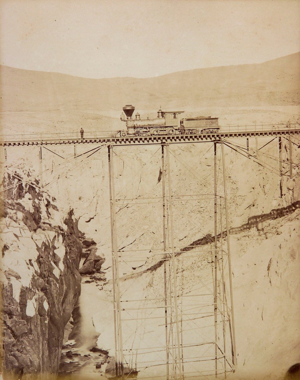 Puente Sumbay. Del Álbum de Vistas del Ferrocarril del Sur de Ricardo Villaalba