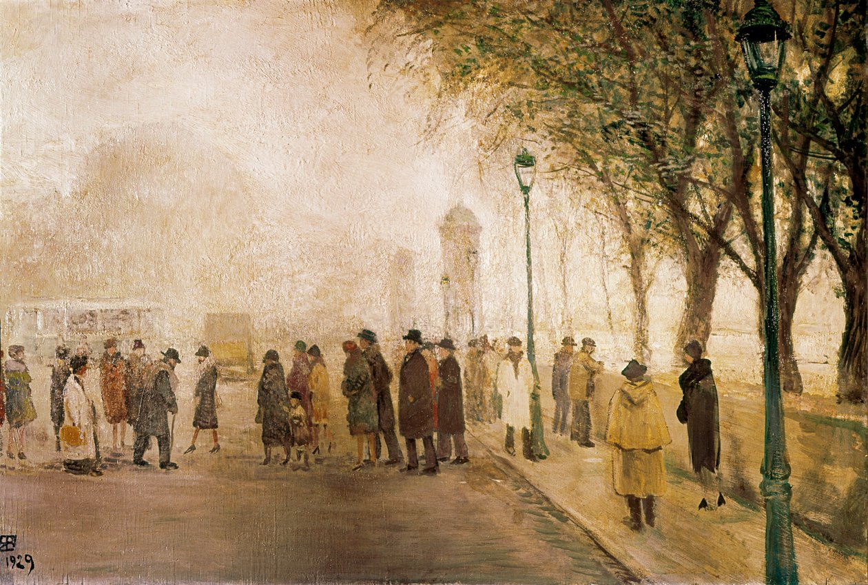Le passage. (Óleo sobre lienzo de Ricardo Baroja