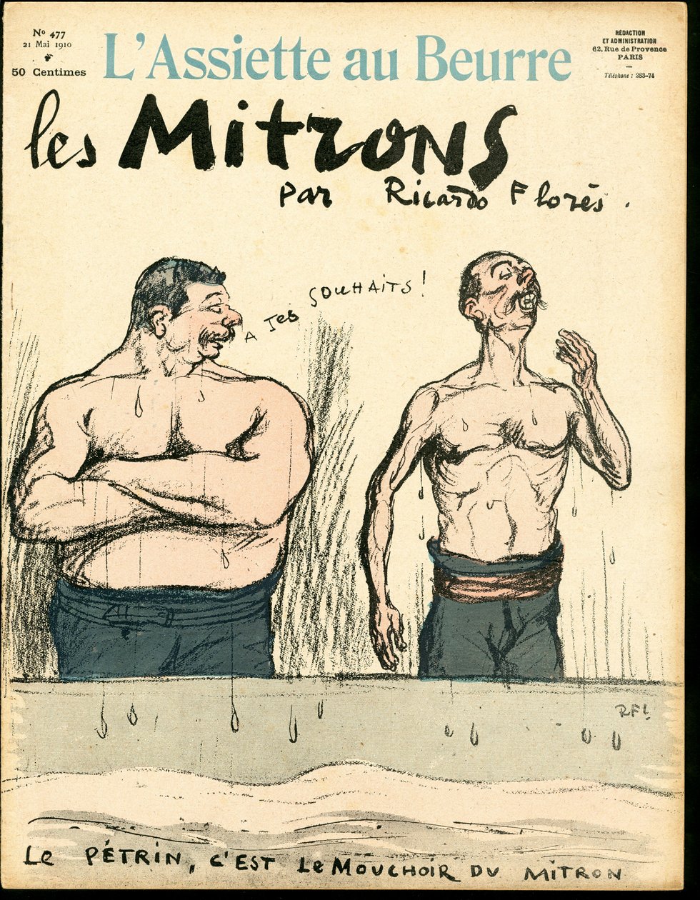 Portada de The Butter Plate, número 477, Satirique en Couleurs de Ricardo Flores
