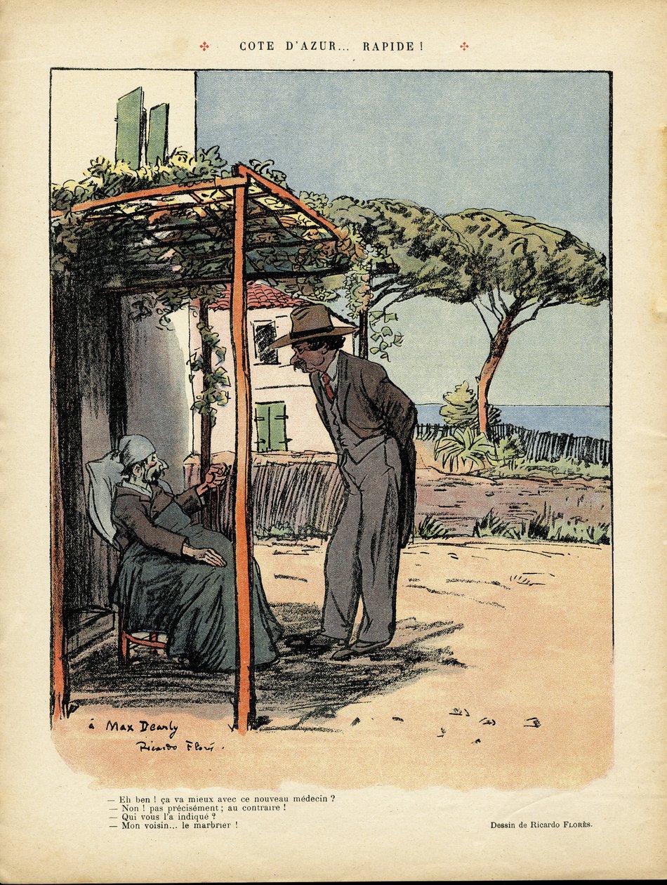 Ilustración de Ricardo Flores (1878-1918) en Le Rire, 24/02/12 - Cote d