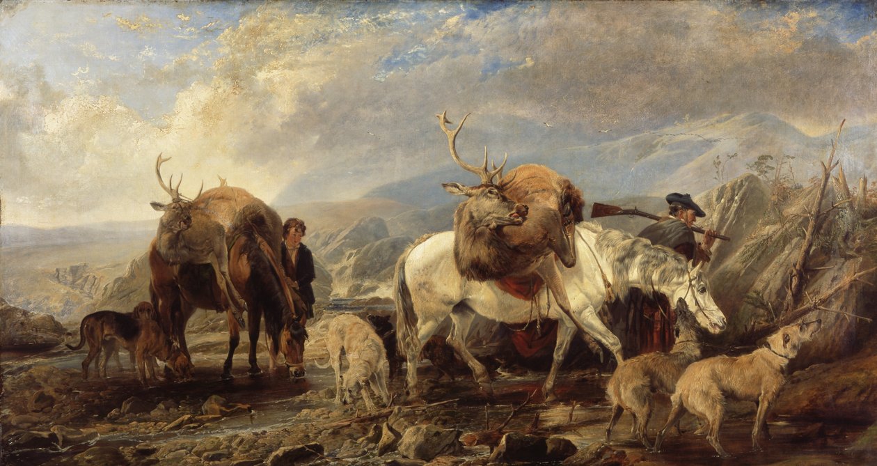 El regreso del cazador de ciervos, 1846 de Richard Ansdell