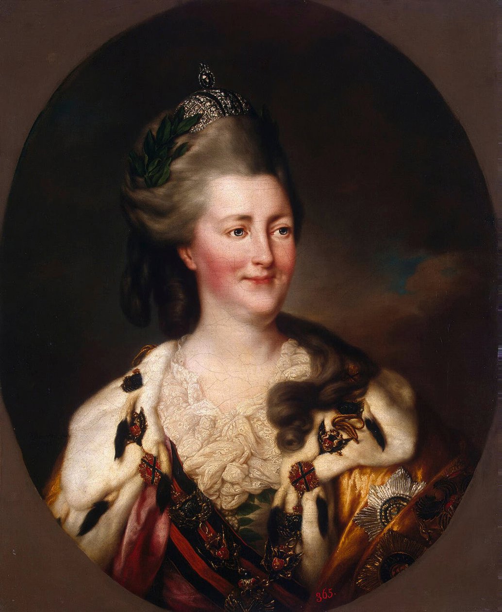 Retrato de Catalina II, 1782 de Richard Brompton