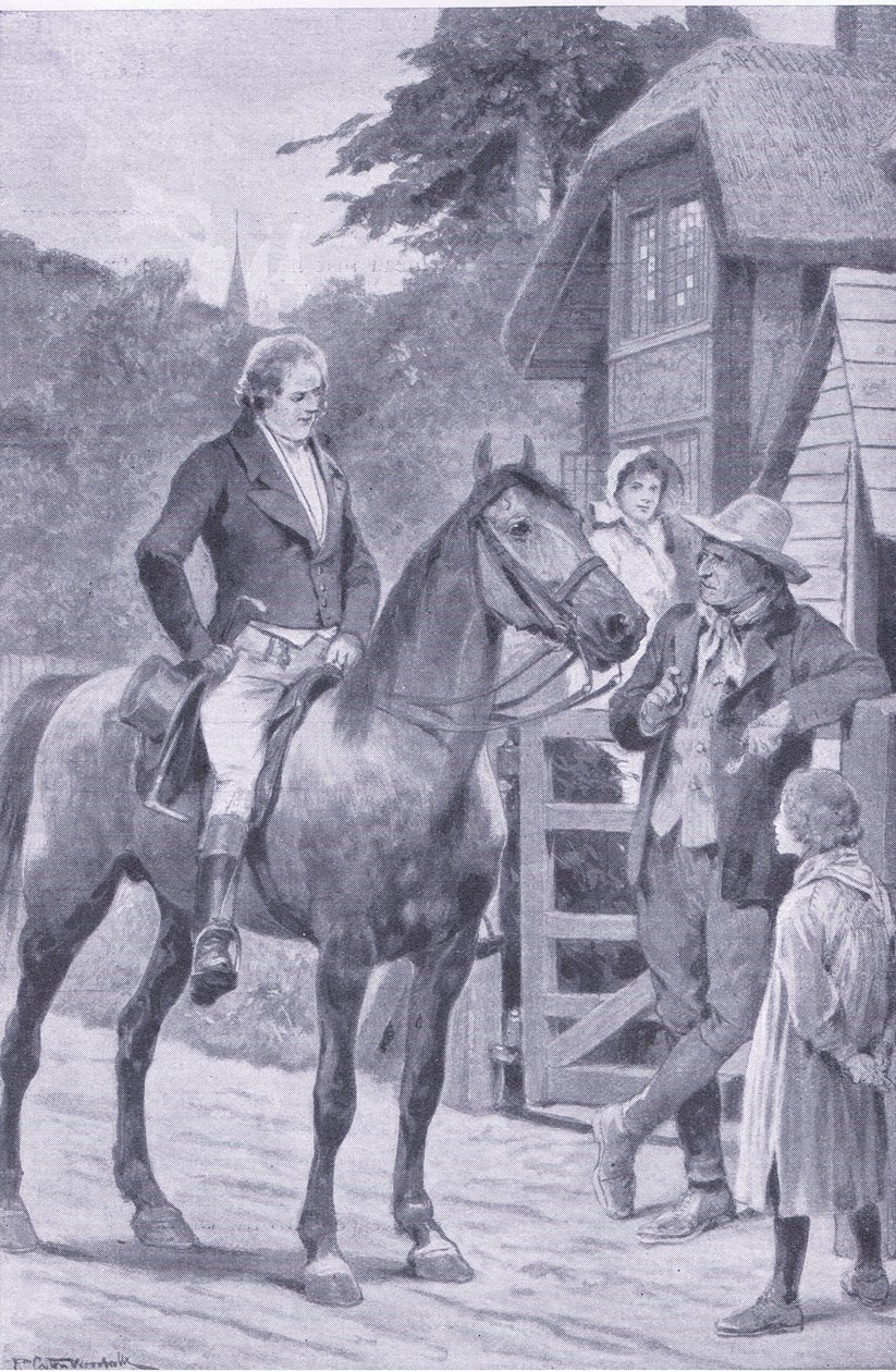 Cobbett en su caballo, ilustración de Mi Revista, 1925 de Richard Caton II Woodville