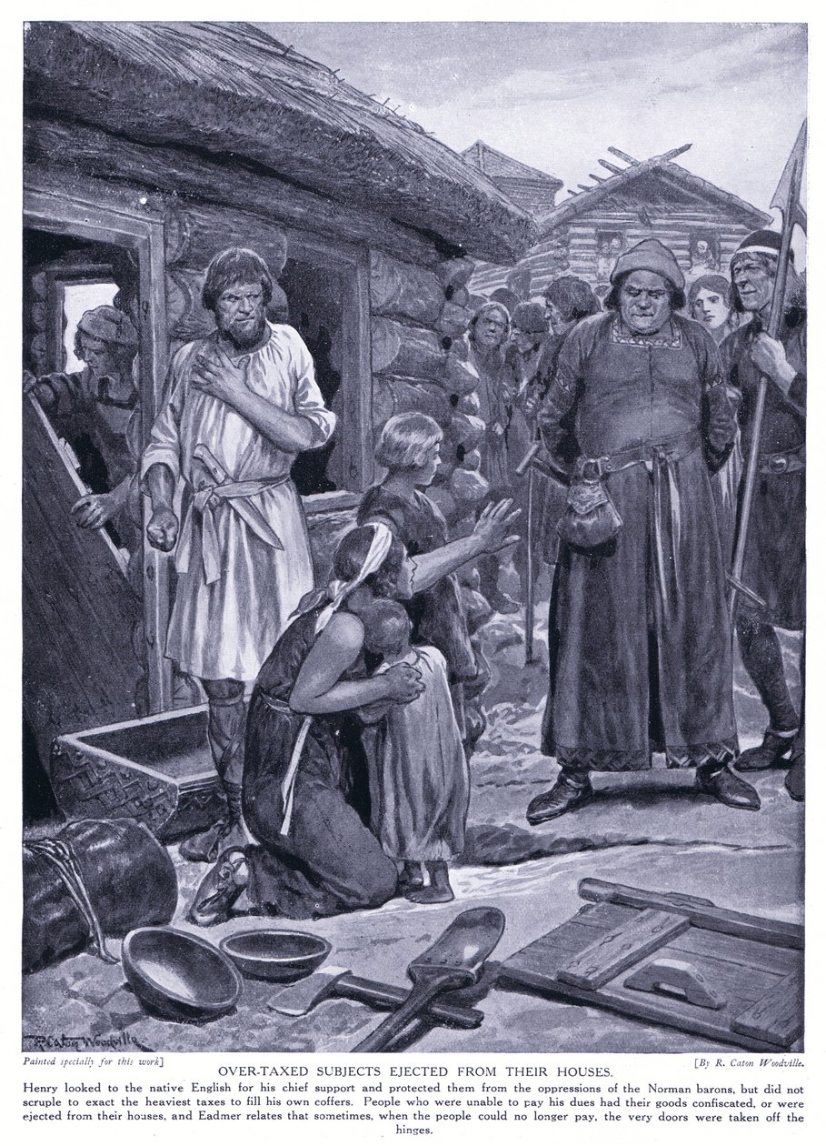 Sujetos sobrecargados expulsados de sus hogares de Richard Caton Woodville junior