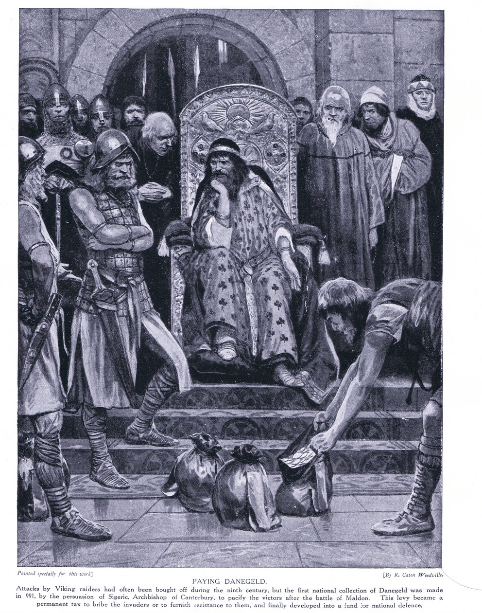 Pagando Danegeld, años 1920 de Richard Caton Woodville junior