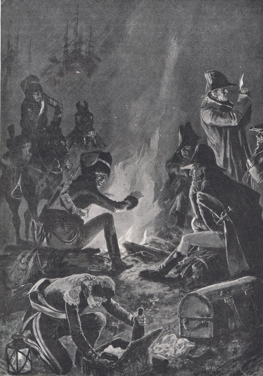 El vivac antes de la batalla de Bussaco, ilustración de 