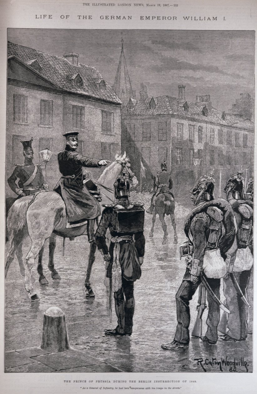 El Príncipe de Prusia durante la insurrección de Berlín de 1848, de 