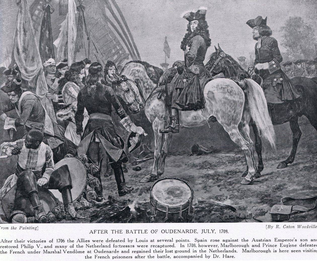 Después de la batalla de Oudenarde, c.1910 de Richard Caton Woodville