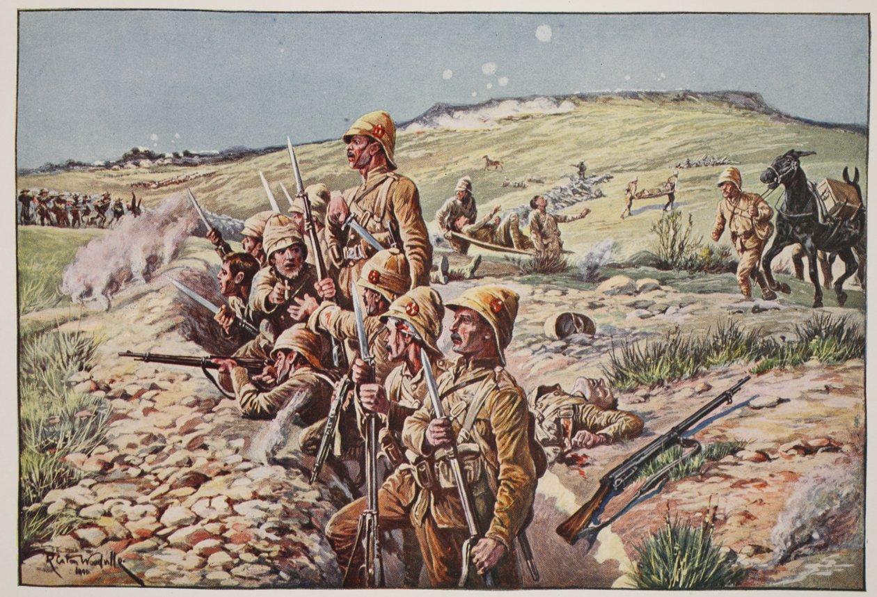 ¡Fijen Bayonetas! En las Trincheras de Ladysmith, ilustración de 