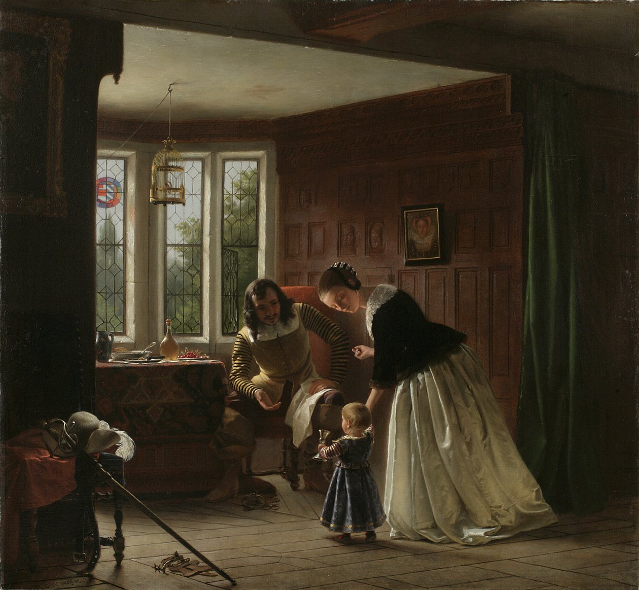 El regreso del caballero, 1847 de Richard Caton Woodville