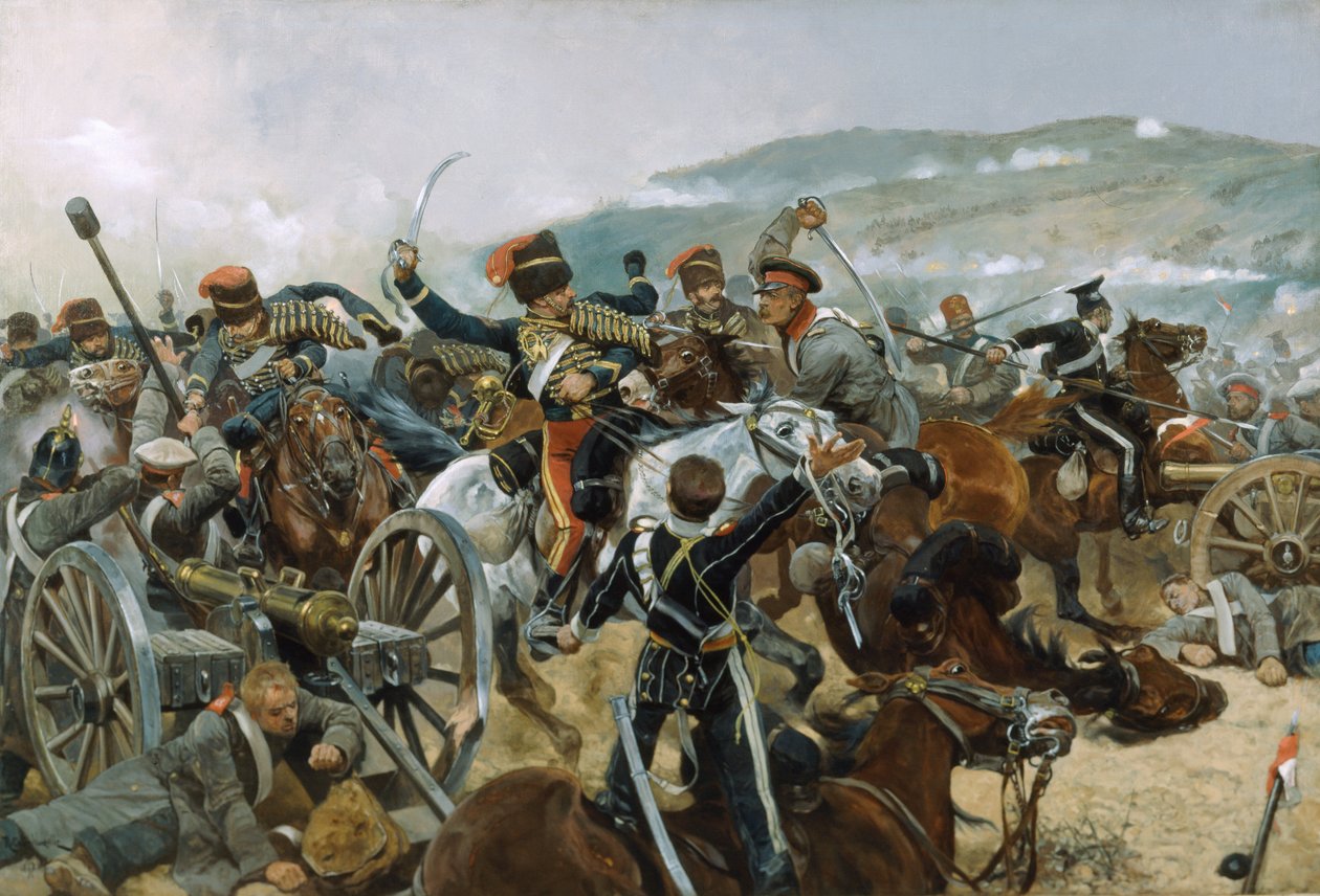 El alivio de la Brigada Ligera, 25 de octubre de 1854, 1897 de Richard Caton Woodville