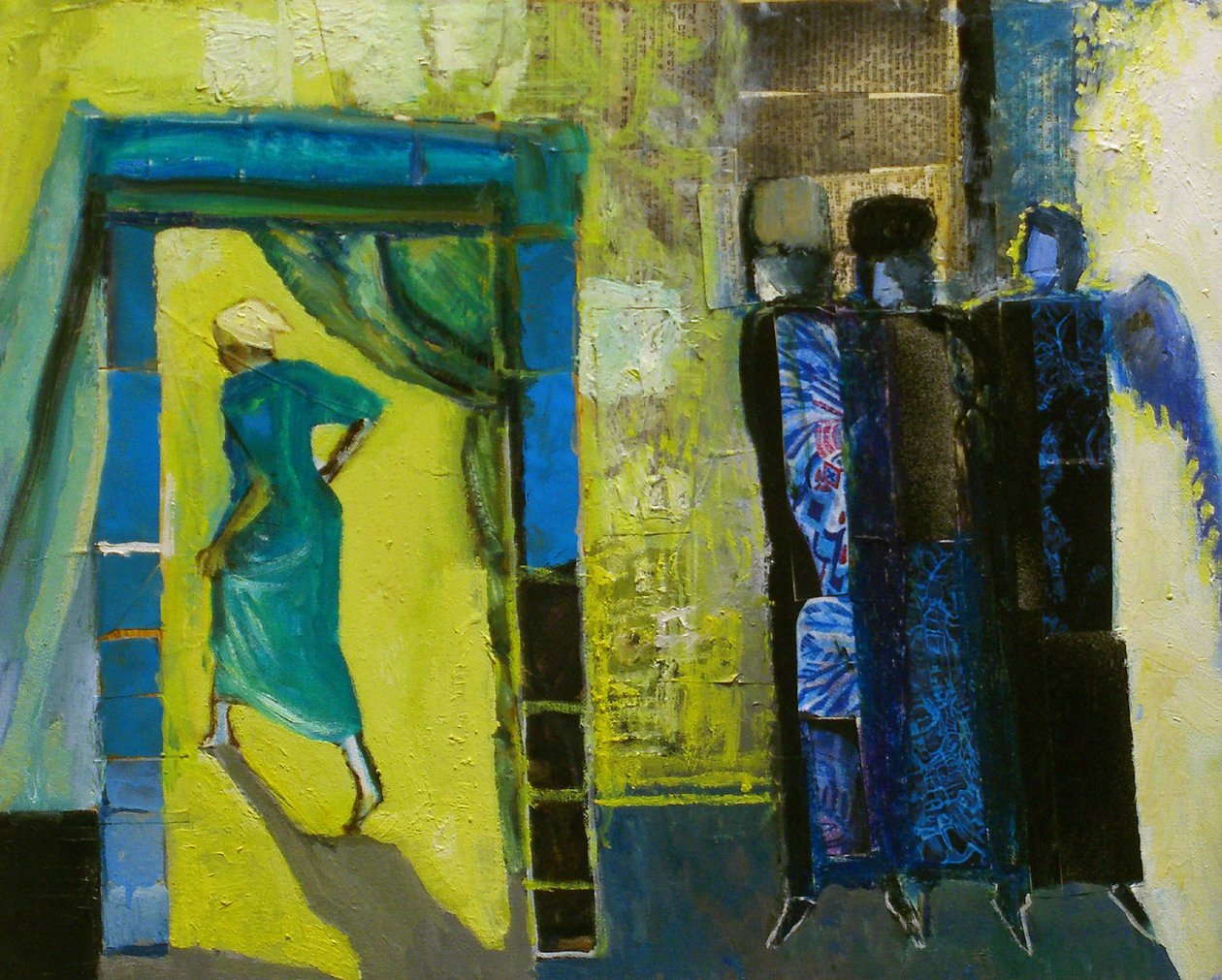 Sara y los tres ángeles, 1998 de Richard Contemporary Artist Mcbee