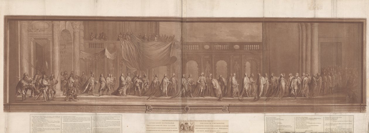 La Procesión de los Caballeros de la Muy Noble Orden de la Jarretera de Richard Cooper the Younger