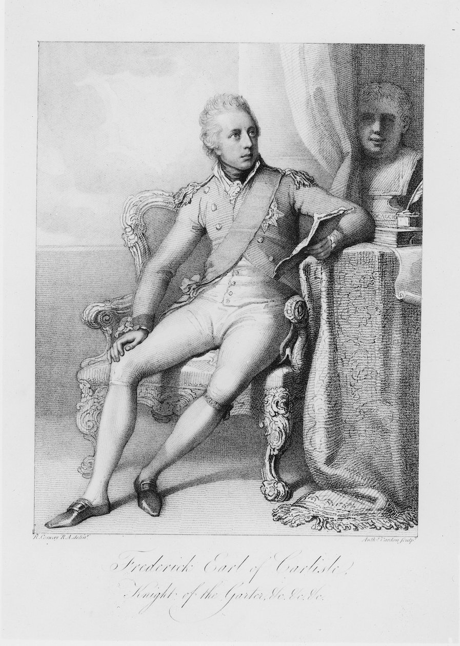 Frederick Conde de Carlisle, Caballero de la Jarretera, c.1800 de Richard Cosway