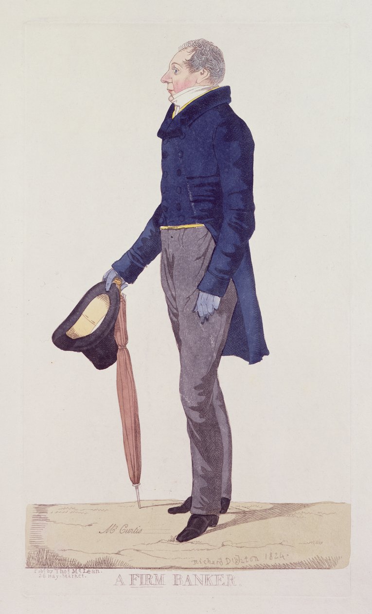Un Banquero Firme, 1824 de Richard Dighton