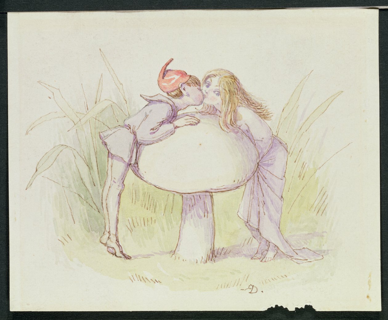 Un Elfo y un Hada de Richard Doyle